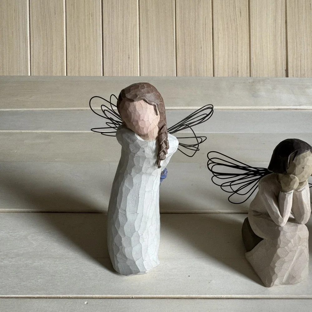 Willow Tree Collection Angel Figurines Set of 4 Praying Guardian Lantern - Picture 8 of 11